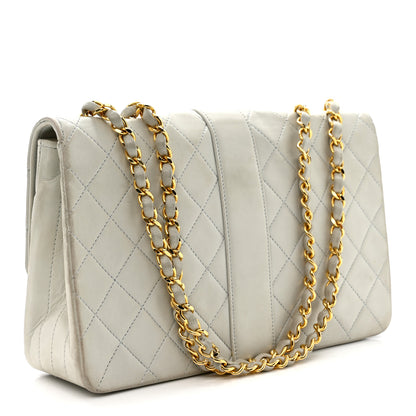 Chanel Lambskin Quilted Small Single Flap Light Blue 3 of 12