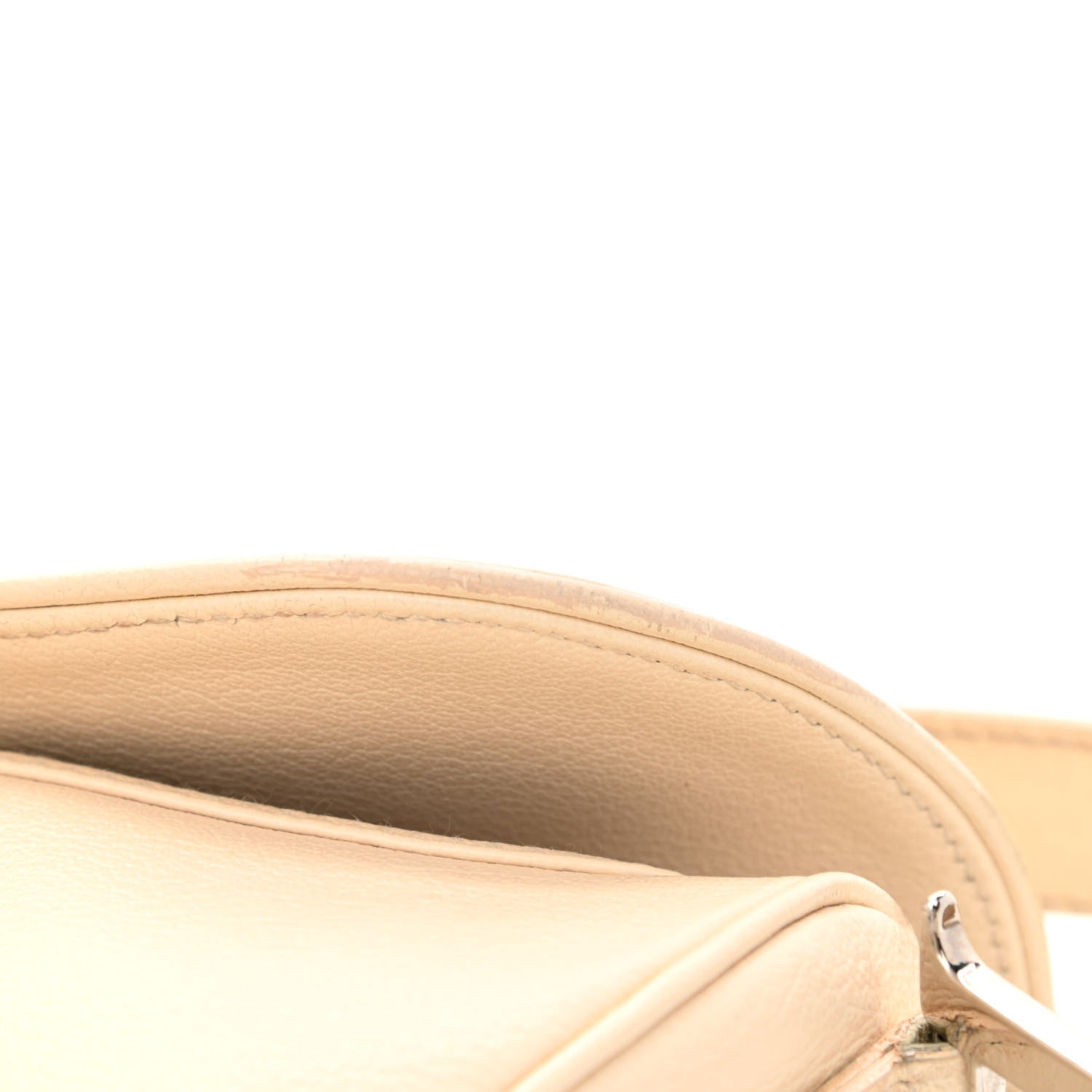 Christian Dior Grained Calfskin Saddle Bag Beige 15 of 17