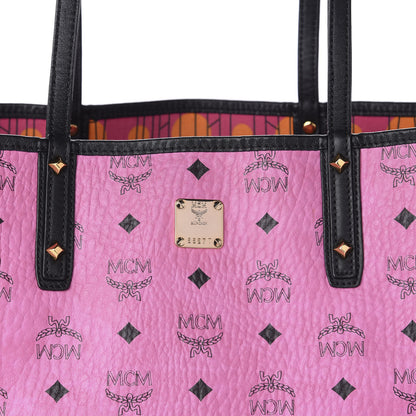 MCM Visetos Medium Liz Reversible Shopper Tote Pink 8 of 15