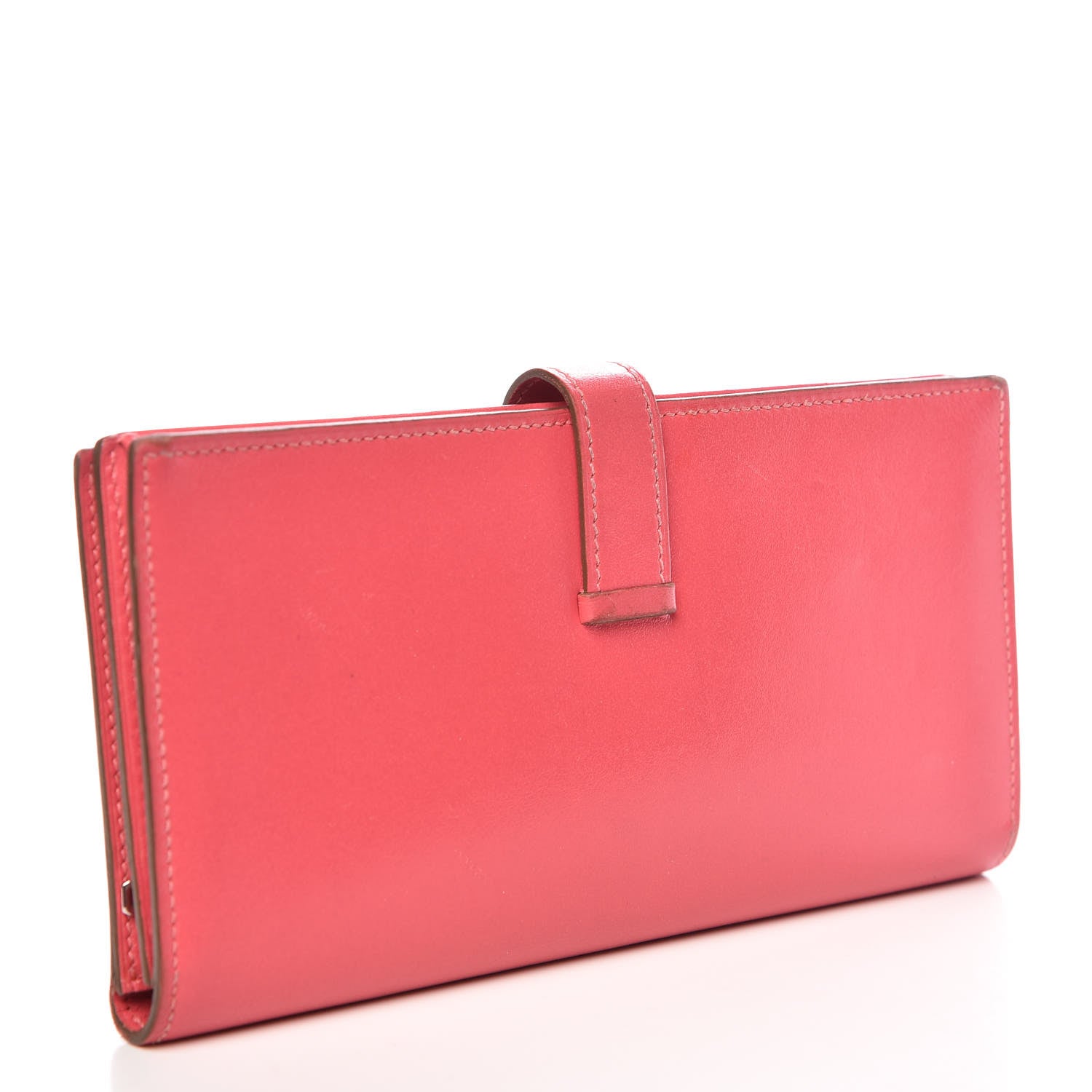 Hermes Tadelakt Bearn Gusset Wallet Rose Lipstick 3 of 16