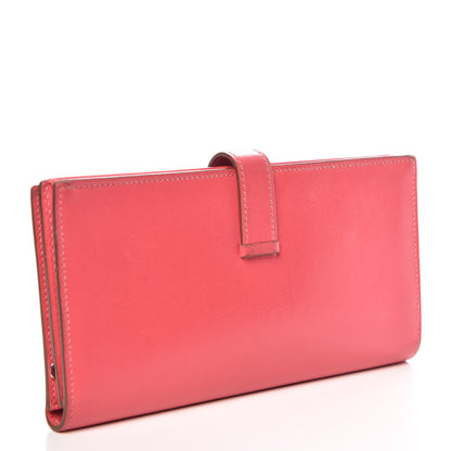 Hermes Tadelakt Bearn Gusset Wallet Rose Lipstick 3 of 16