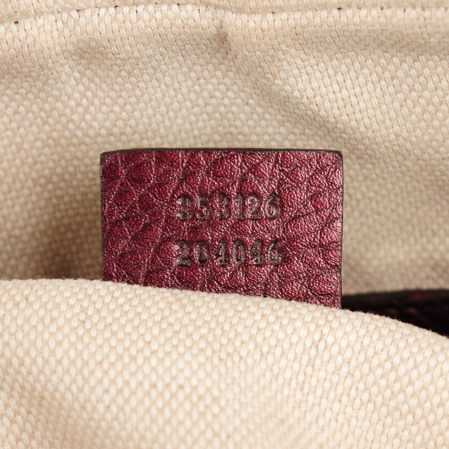 Metallic Cellarius Calfskin Medium Soho Bowler Classic Burgundy