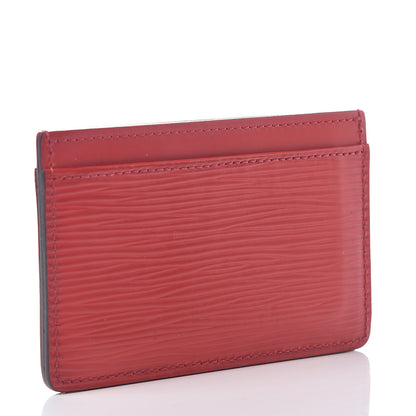 Louis Vuitton Epi Card Holder Carmine 2 of 5