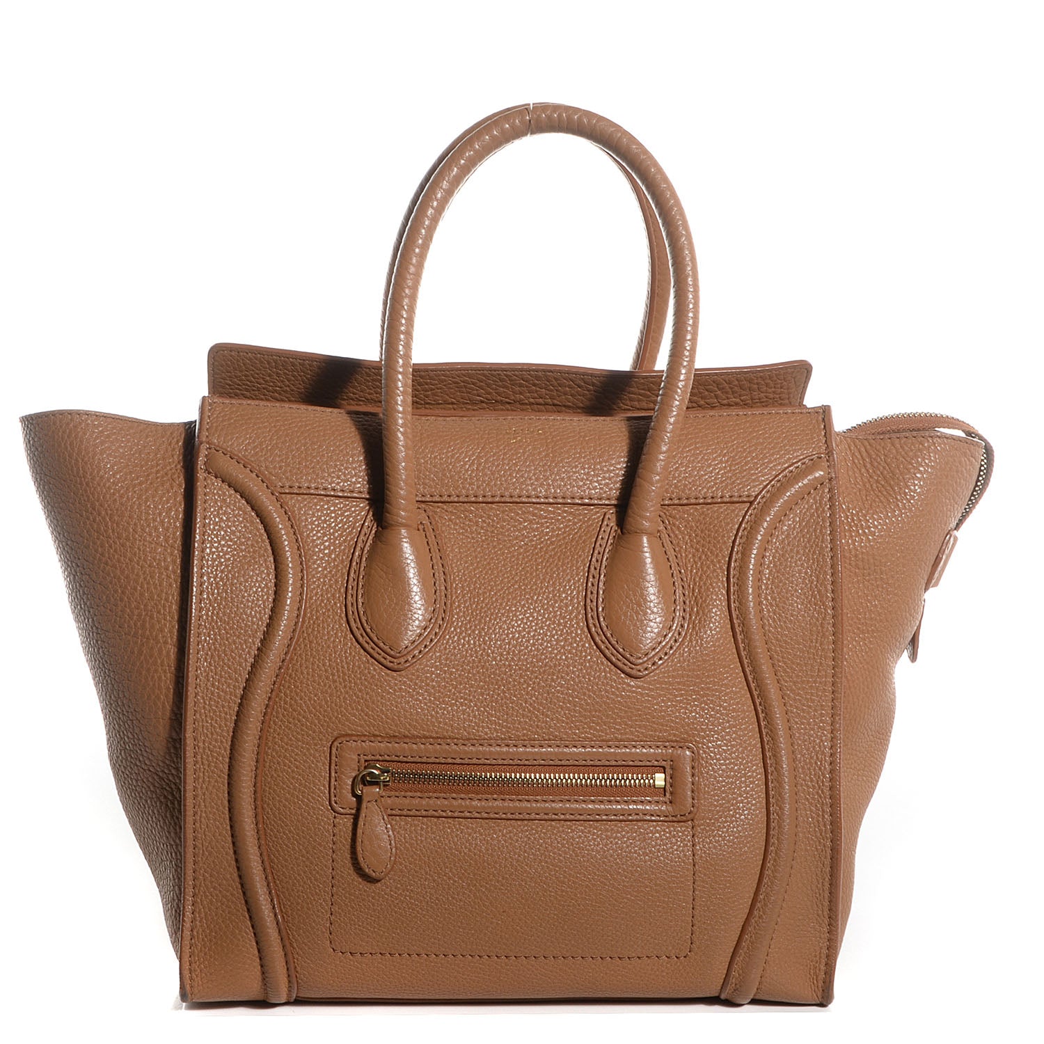 Celine Pebbled Leather Mini Luggage Camel 1 of 11