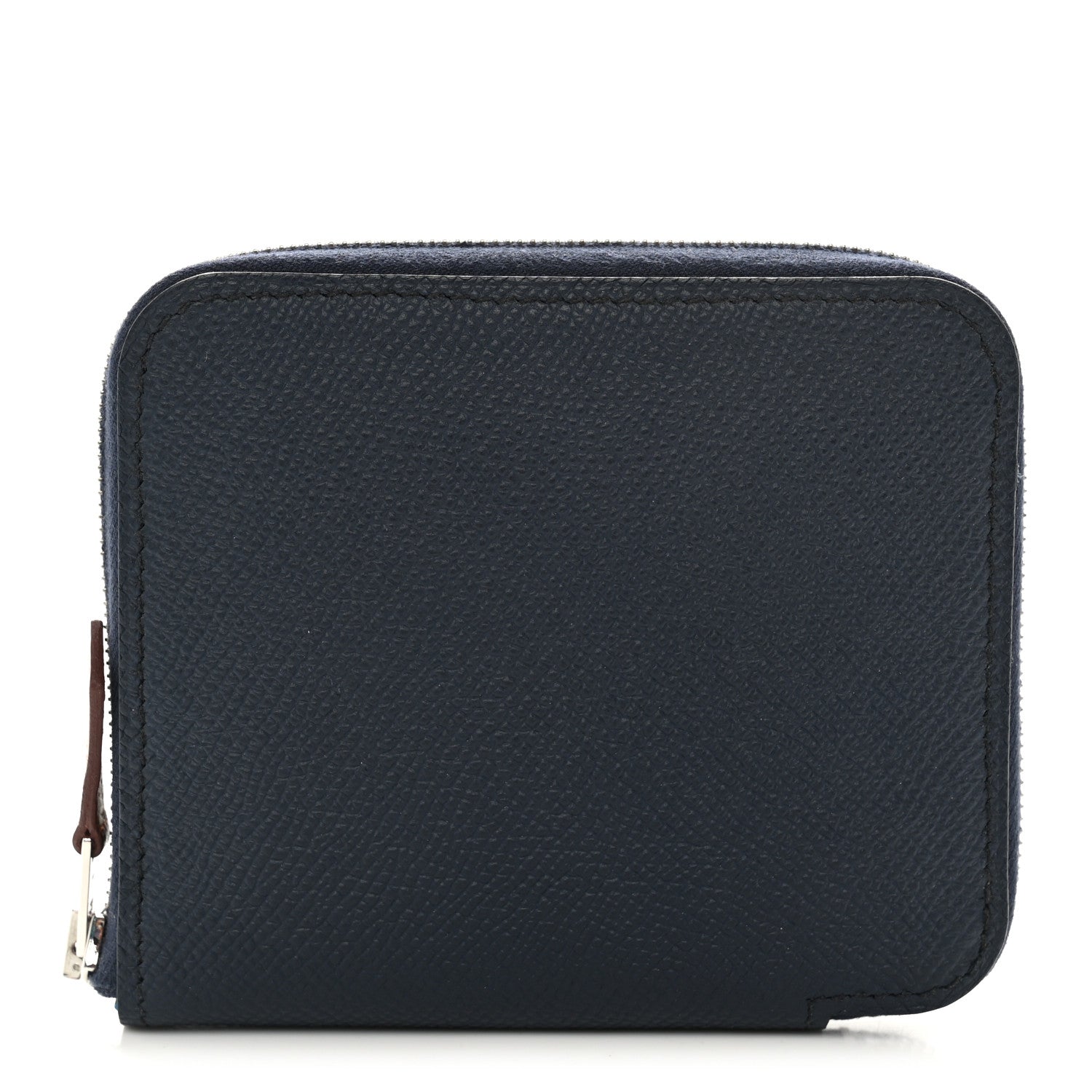 Hermes Epsom Silk'In Compact Wallet Bleu Indigo 1 of 8