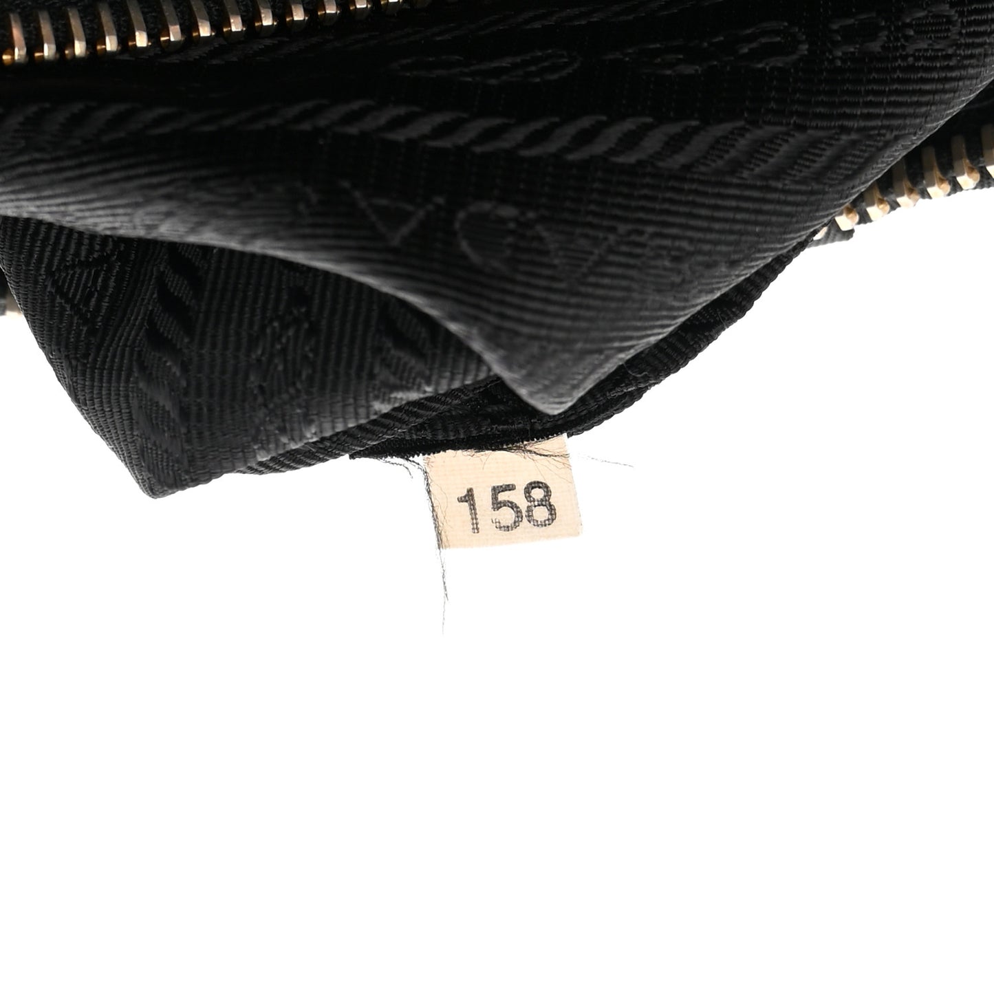 Tessuto Nylon Pleated Shoulder Bag Black