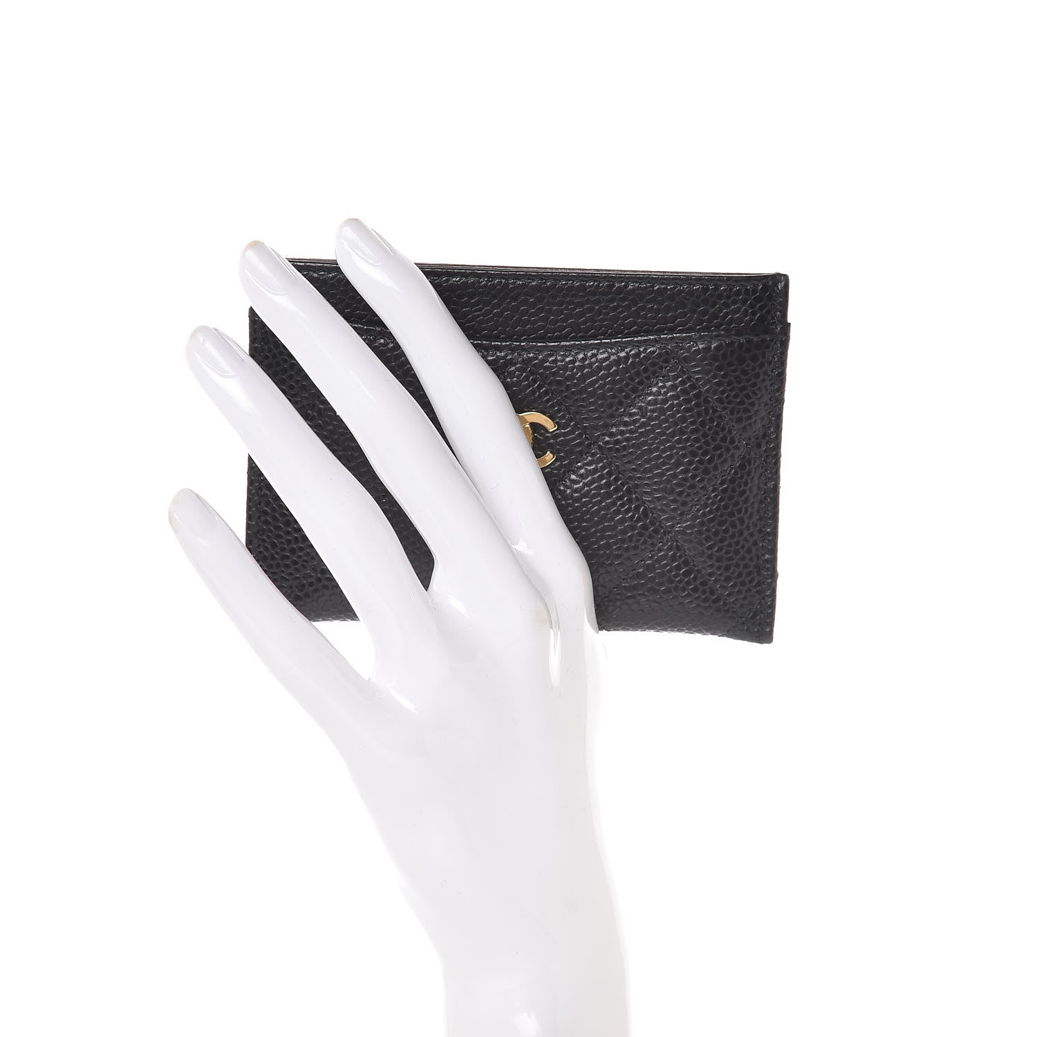 Chanel Caviar Quilted Card Holder Black 2 of 9