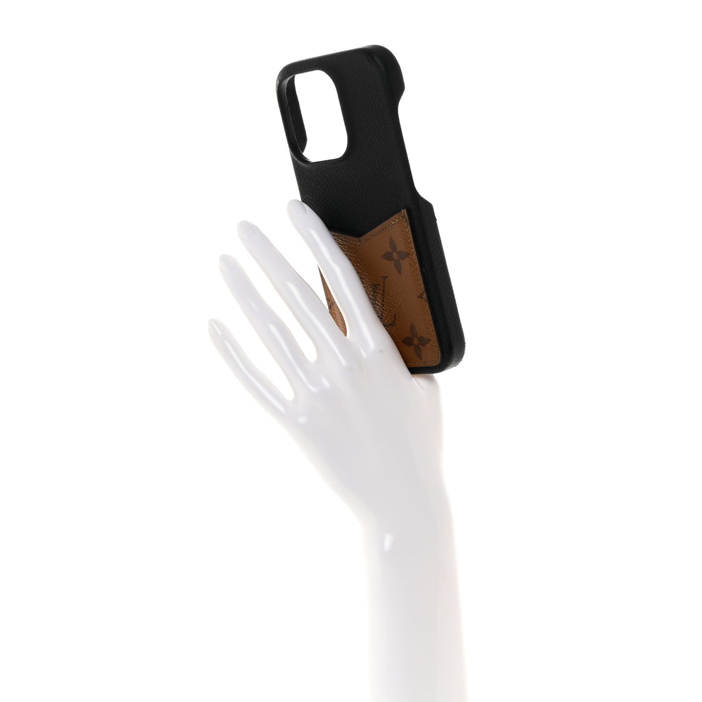 Reverse Monogram iPhone 14 Pro Bumper Black