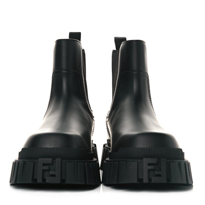 Fendi Calfskin Rubber Mens Fendi Force Chelsea Boots 7.5 Black 2 of 9