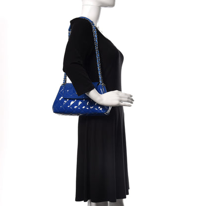Chanel Patent Quilted Medium Coco Shine Accordion Flap Blue 3 of 12