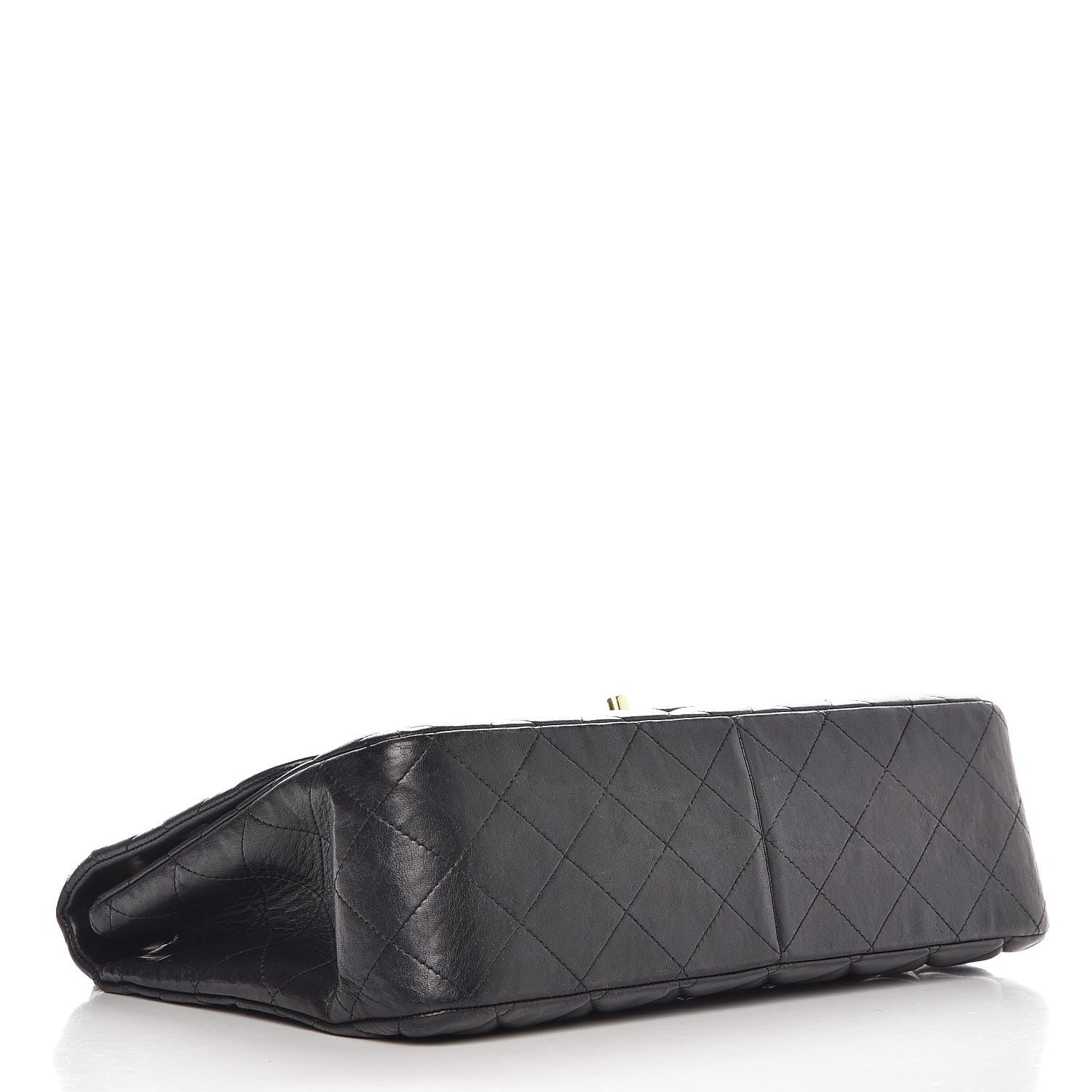 Chanel Lambskin Quilted Jumbo Single Flap Black 4 of 13