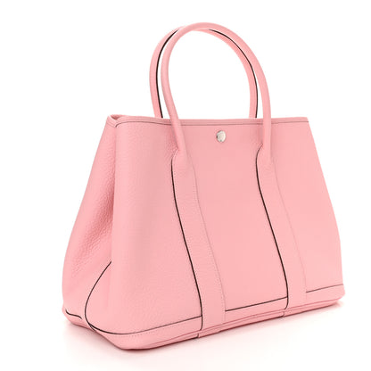 Hermes Vache Country Garden Party Tote 36 MM Rose Sakura 3 of 11