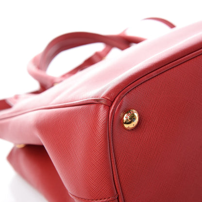 Prada Saffiano Small Galleria Double Zip Tote Fuoco 21 of 26