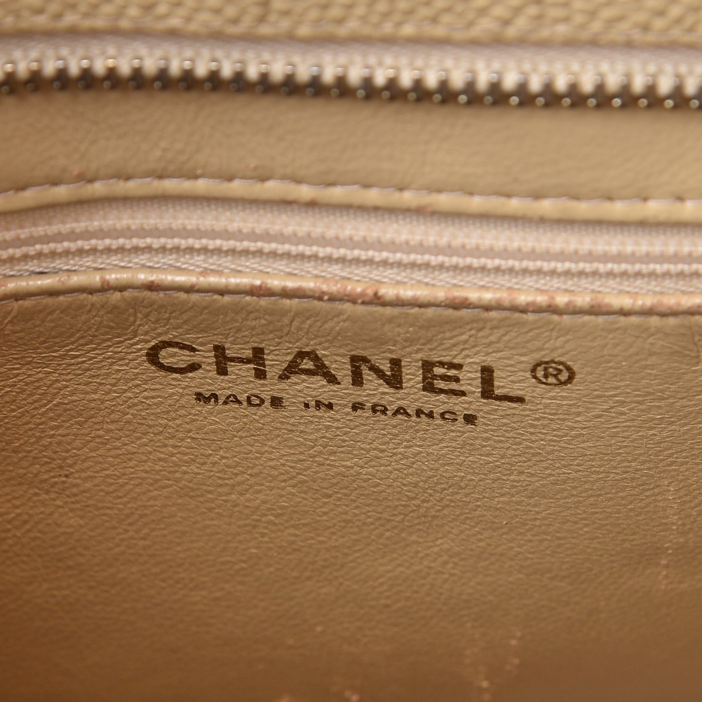 Caviar Quilted Medallion Tote Beige