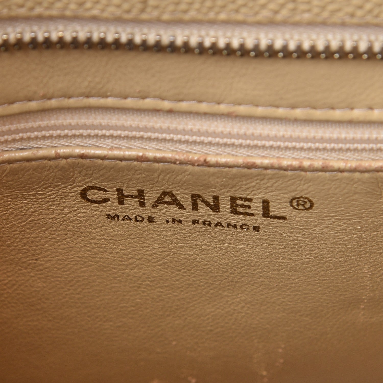 Chanel Caviar Quilted Medallion Tote Beige 6 of 15