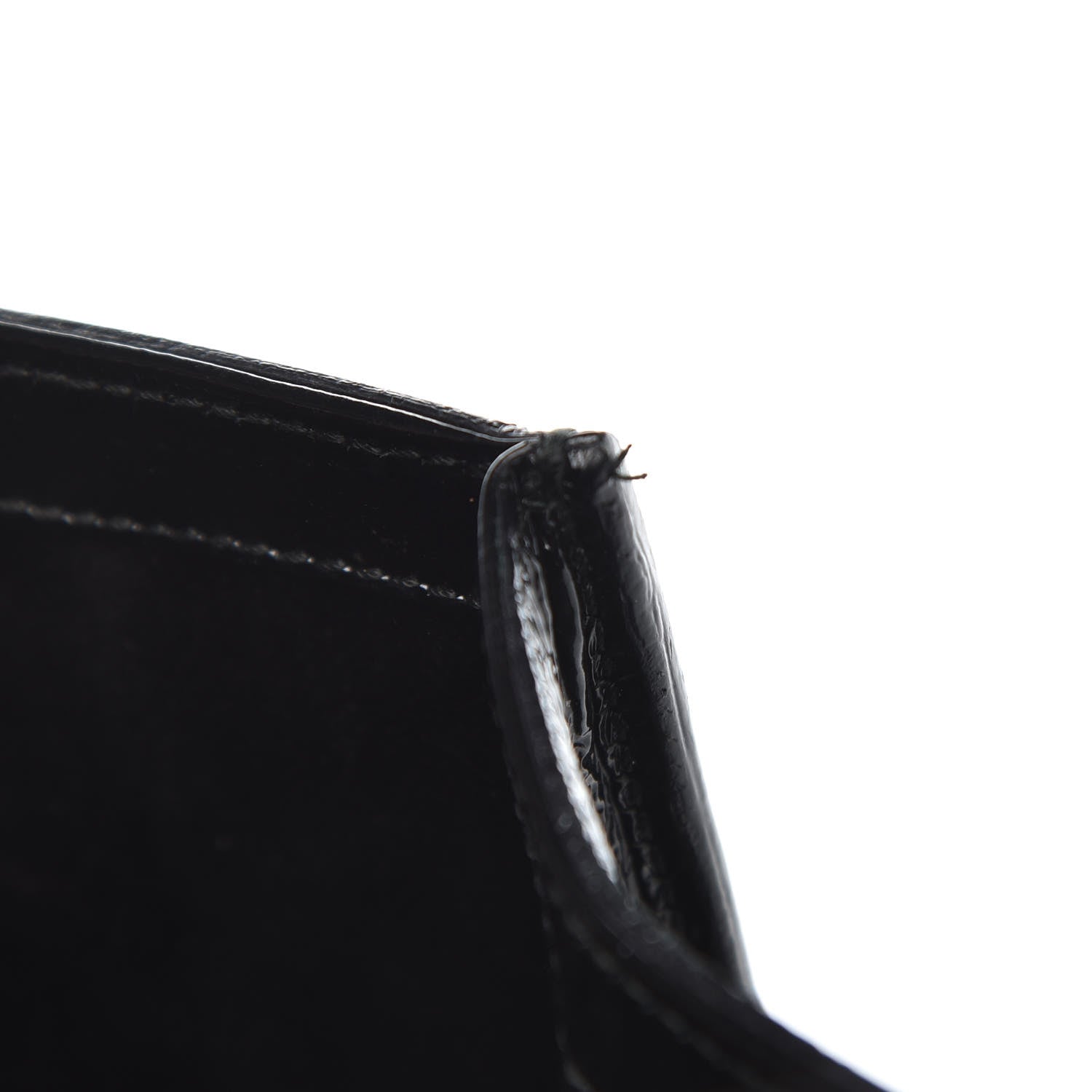 Saint Laurent Textured Patent Monogram Large Belle De Jour Clutch Black 8 of 13