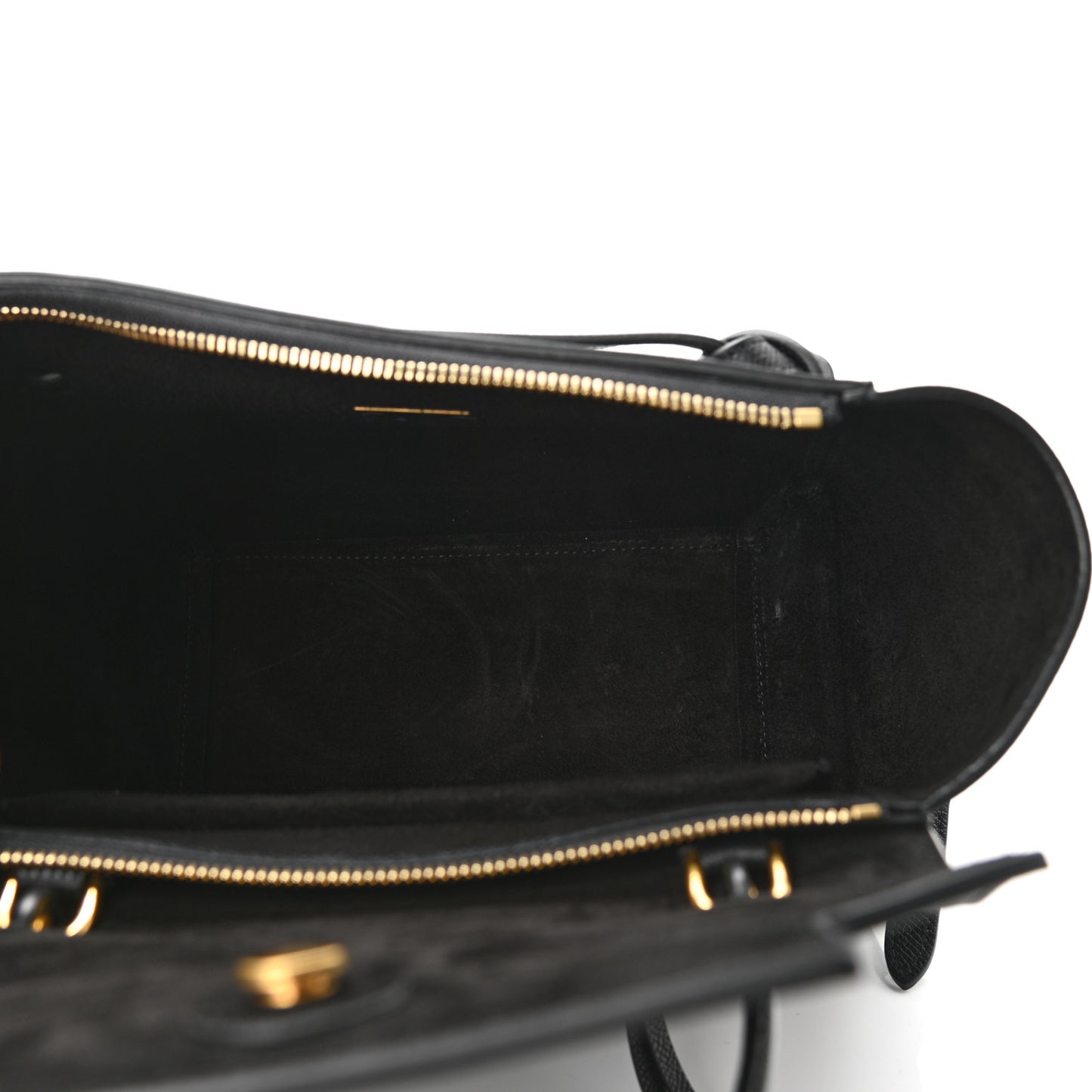 Grained Calfskin Micro Belt Bag Black