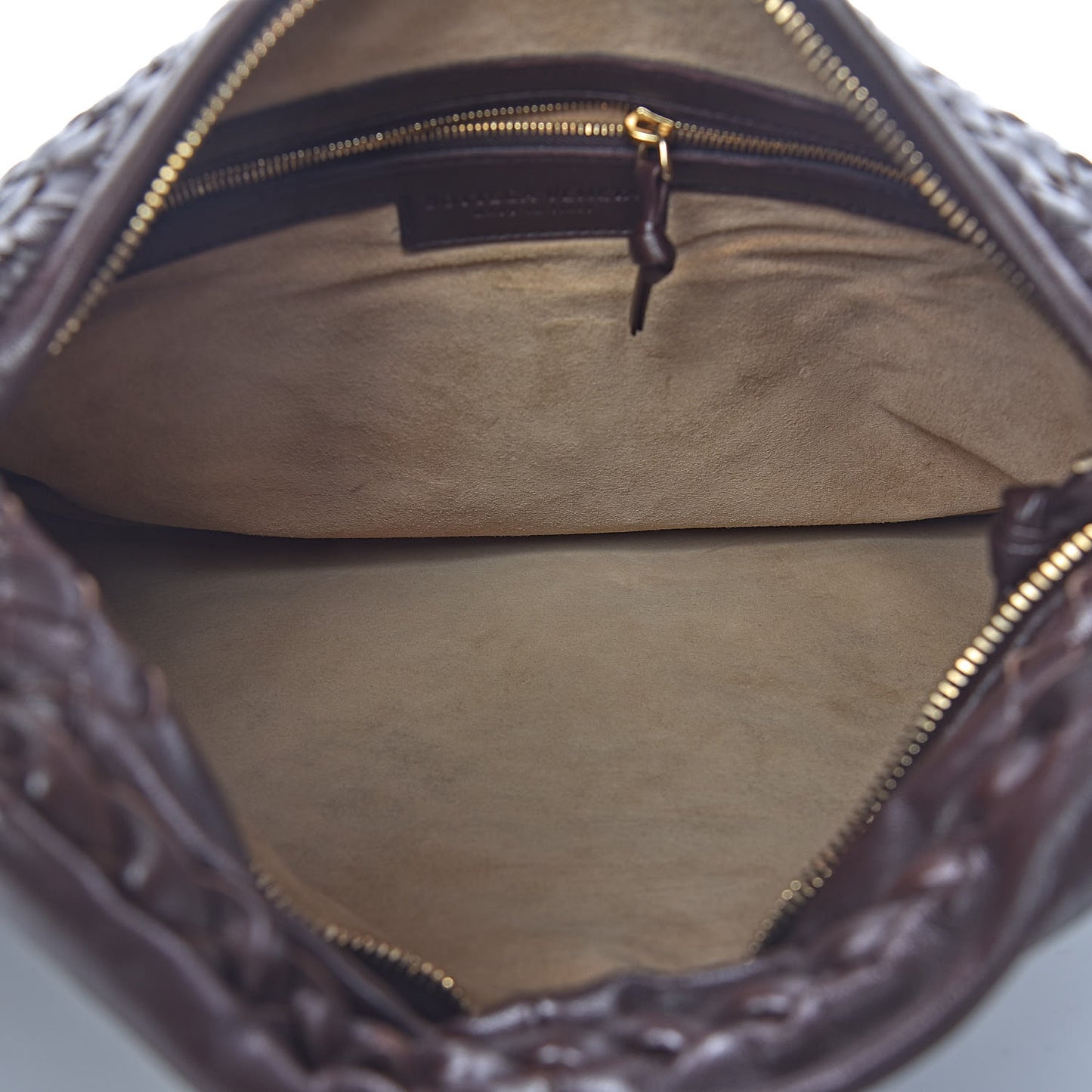 Nappa Intrecciato Medium Veneta Hobo Ebano