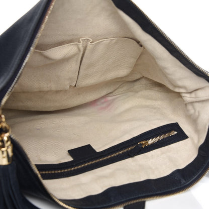 Gucci Pebbled Calfskin Medium Soho Hobo Blue 5 of 7