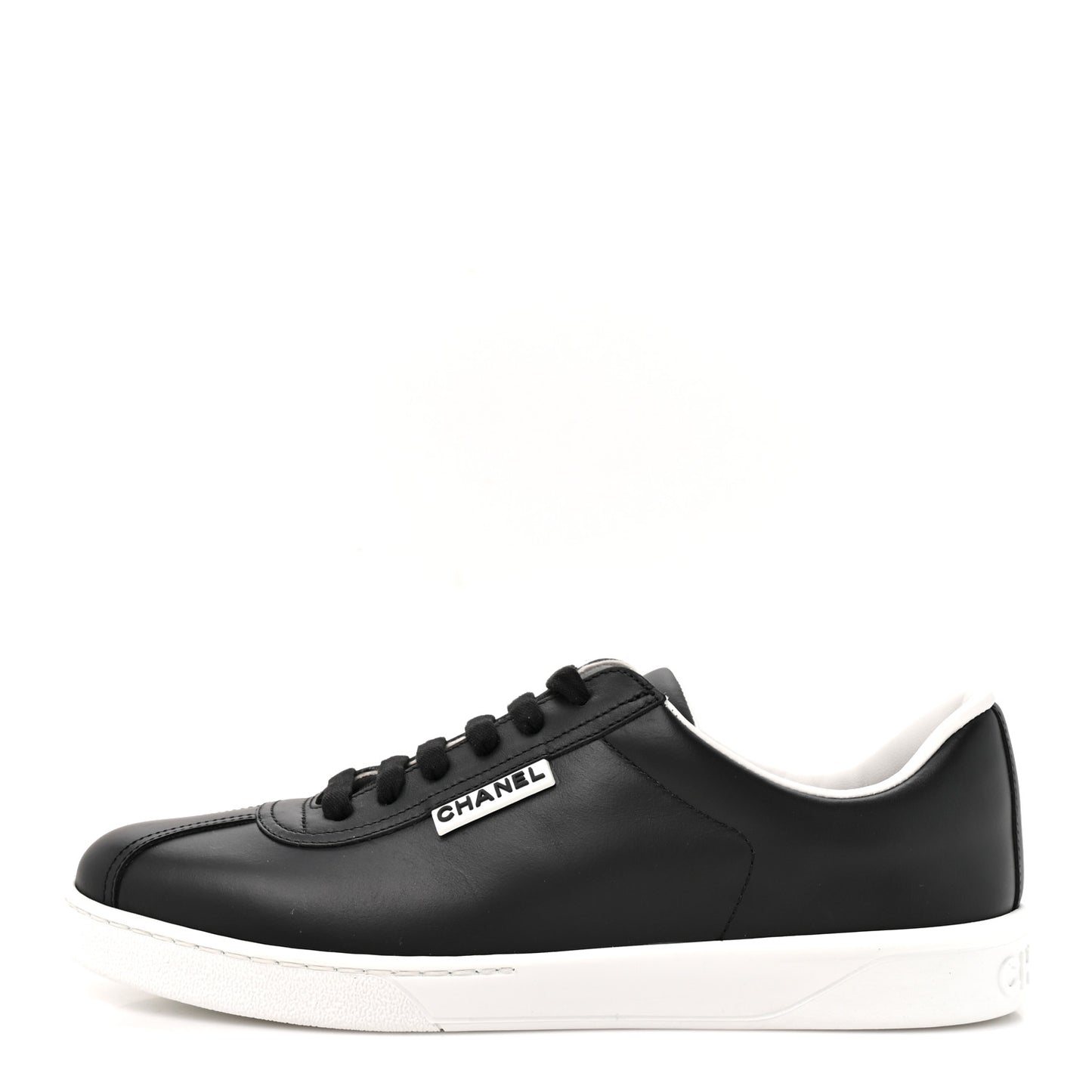 Calfskin CC Uniform Womens Sneakers 39 Black
