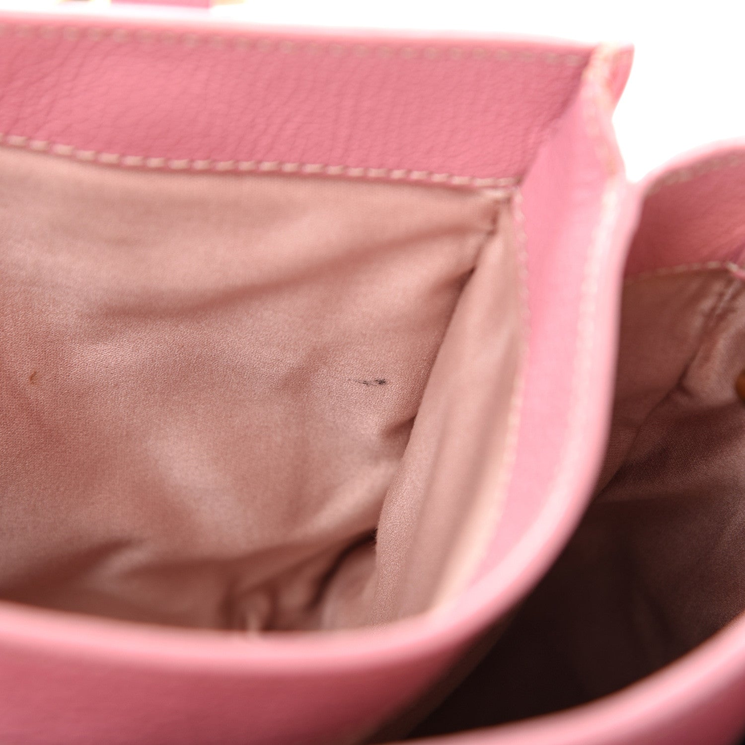 Miu Miu Goatskin Madras Shopping Tote Rosa 16 of 27