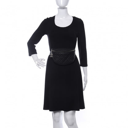 Chanel Grained Calfskin Quilted Waist Belt Bag Black 2 of 11