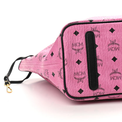 MCM Visetos Medium Reversible Liz Shopper Tote Pink 11 of 20