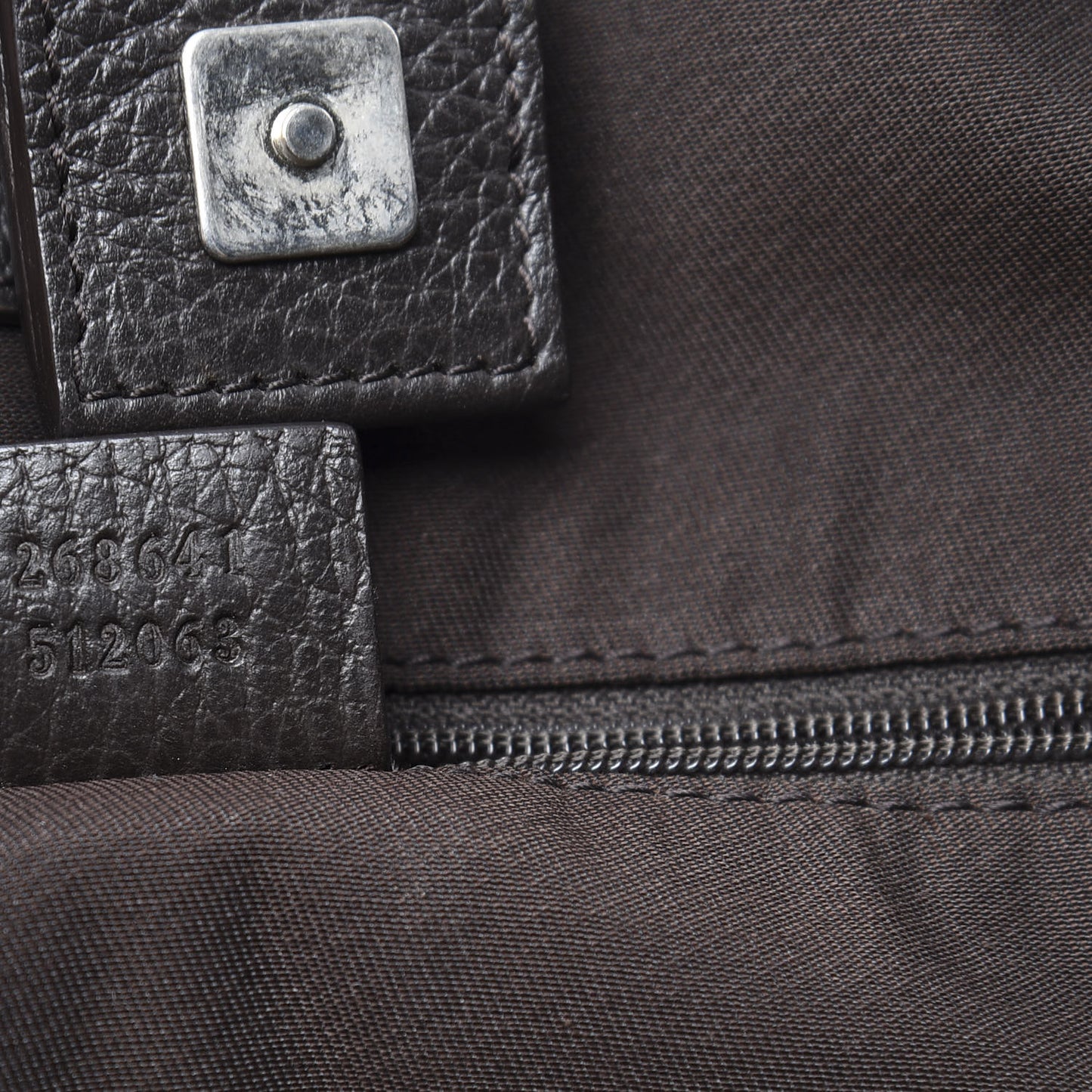 Monogram Medium Abbey Convertible Tote Dark Brown