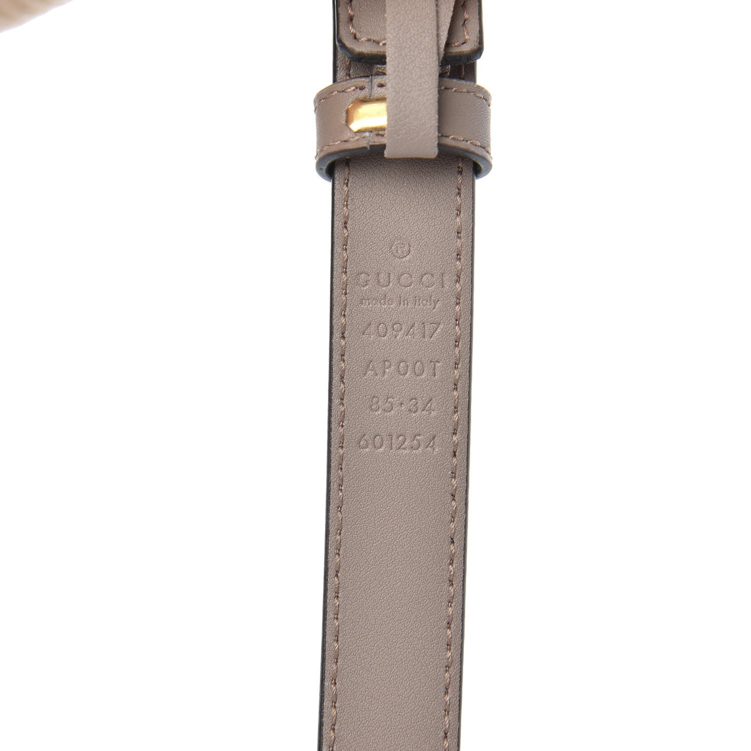 Gucci Calfskin Double G 20mm Belt 85 34 Porcelain Rose 4 of 5