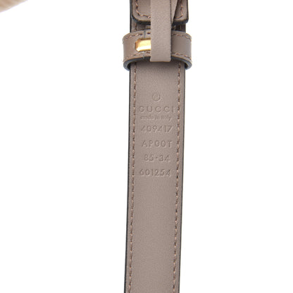 Gucci Calfskin Double G 20mm Belt 85 34 Porcelain Rose 4 of 5