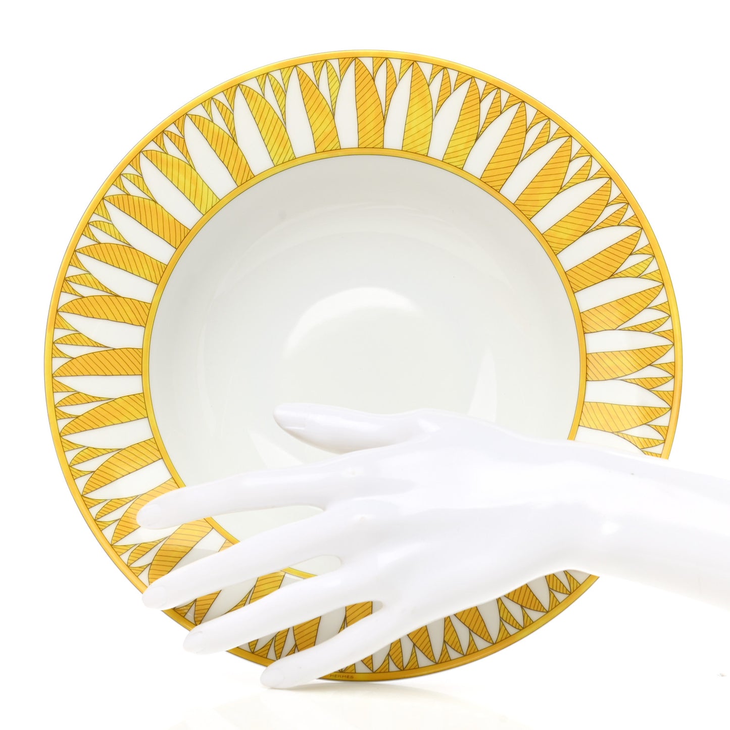 Porcelain Soleil d'Hermes Pasta Plate Set of 2