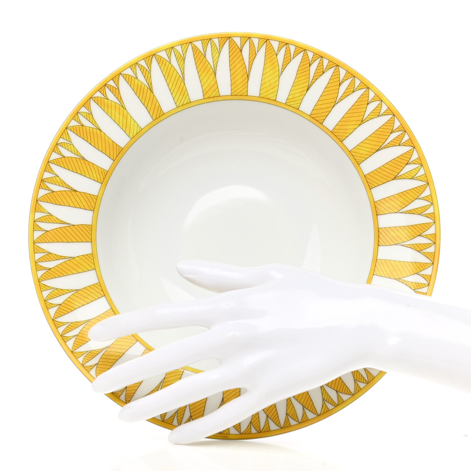 Hermes Porcelain Soleil d'Hermes Pasta Plate Set of 2 2 of 7