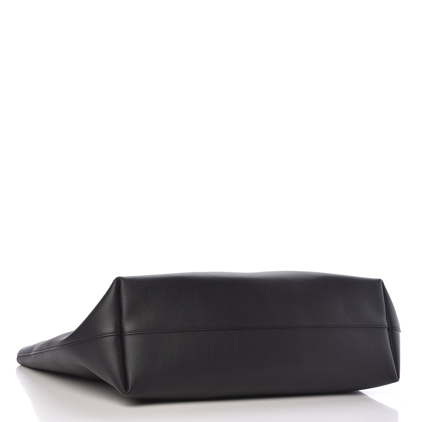 Calfskin Large Shopping Tote Black