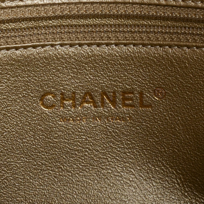 Chanel Lambskin Quilted Small Portobello Tote Black Beige 7 of 9