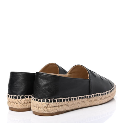 Chanel Lambskin CC Espadrilles 38 Black 3 of 4