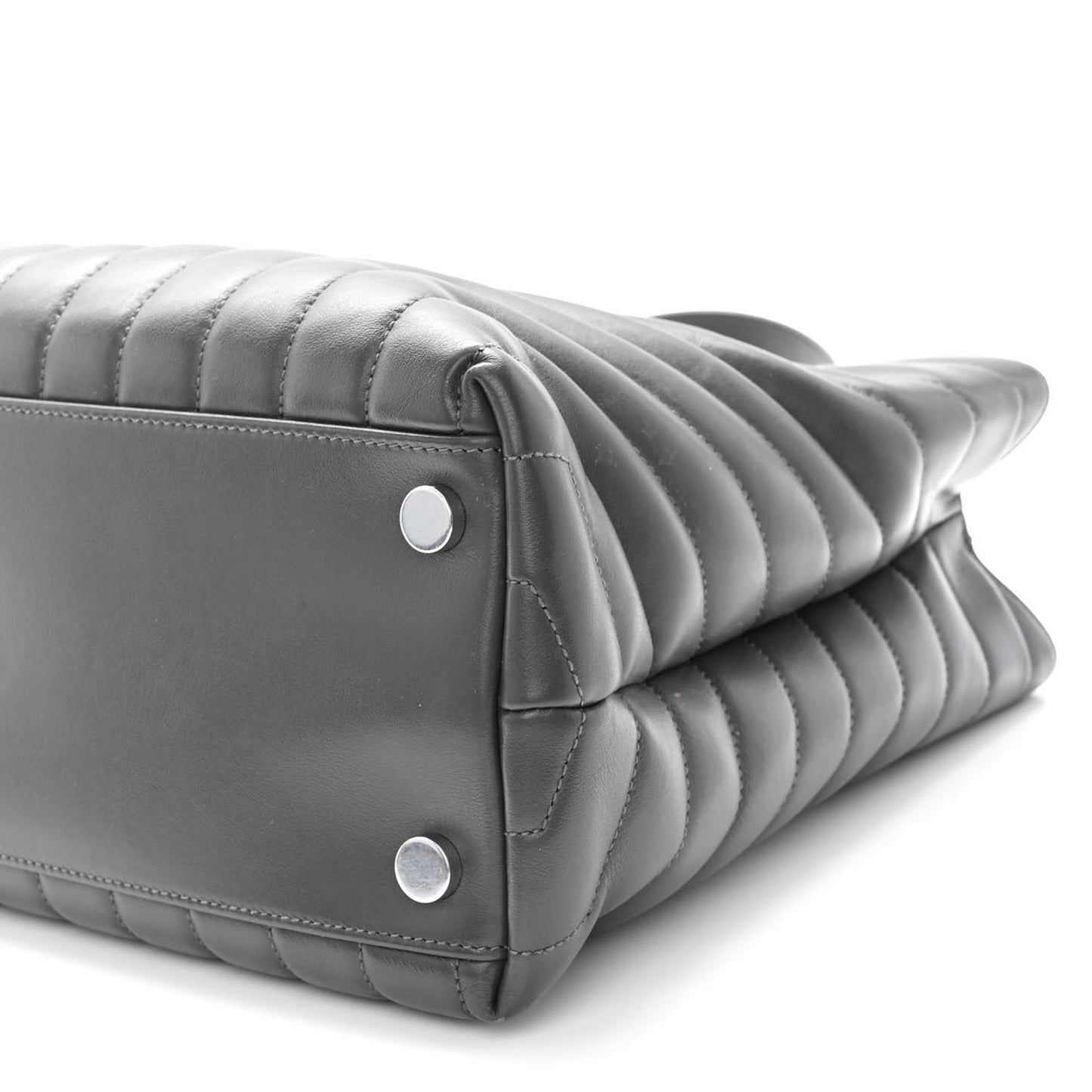 Calfskin Y Quilted Monogram Large Loulou Shopper Storm
