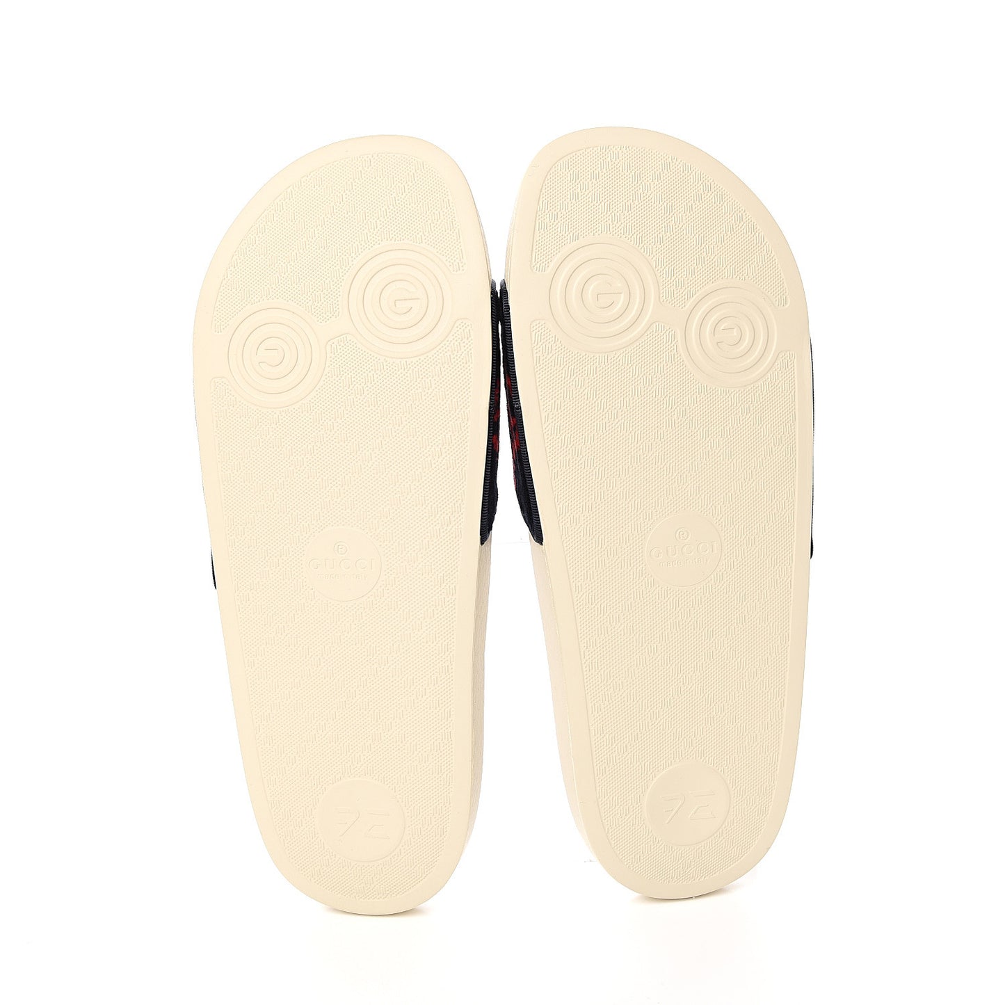 Terry Cloth GG Monogram Slide Sandals 40 Blue Red