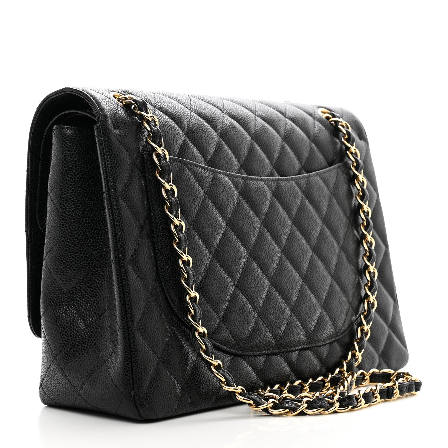Chanel Caviar Quilted Maxi Double Flap Black 3 of 10