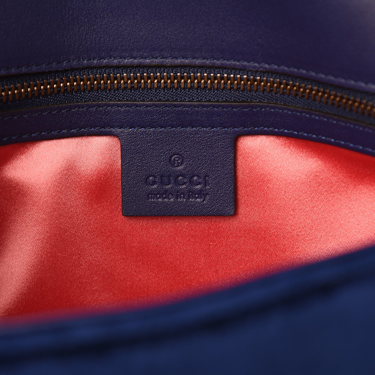Gucci Velvet Matelasse Small GG Marmont Shoulder Bag Cobalt Blue 6 of 9