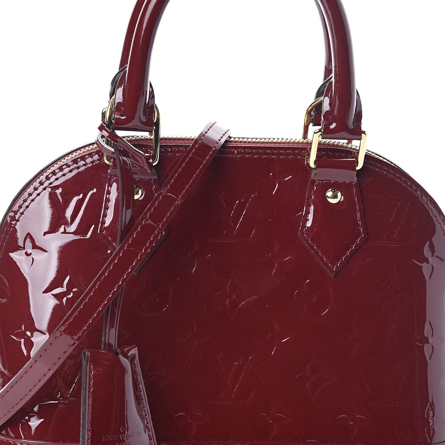 Louis Vuitton Vernis Alma BB Griotte 7 of 9