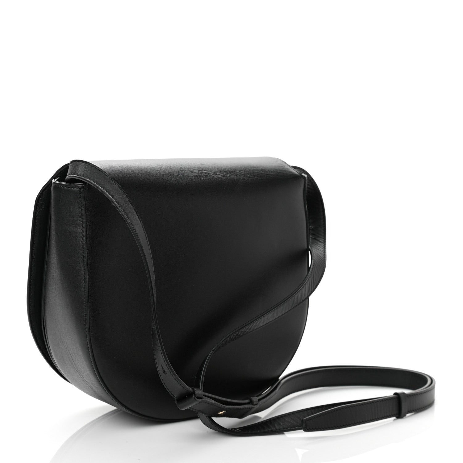 Salvatore Ferragamo Calfskin Large Vela Flap Bag Black 3 of 9