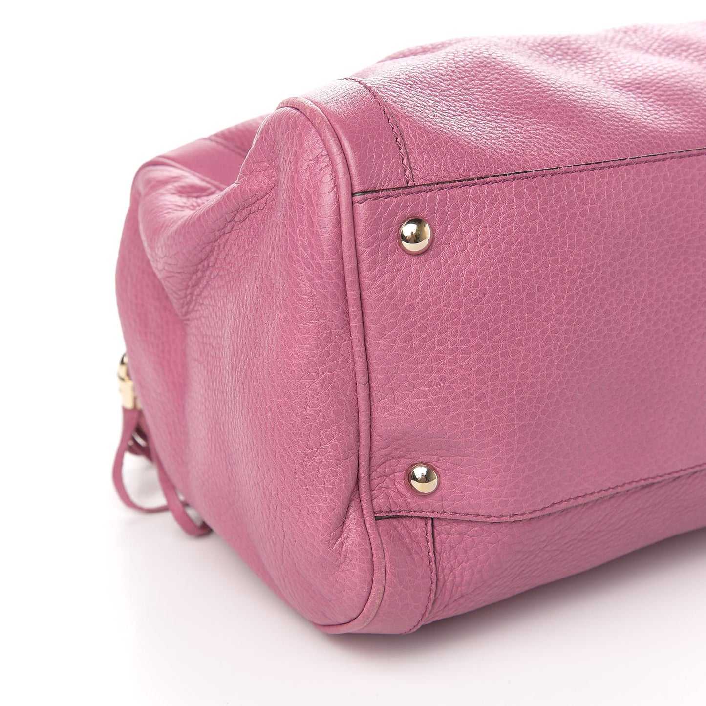 Pebbled Calfskin Medium Soho Boston Fresia Rose