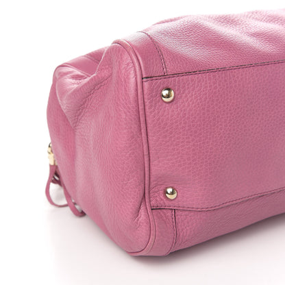 Gucci Pebbled Calfskin Medium Soho Boston Fresia Rose 8 of 10