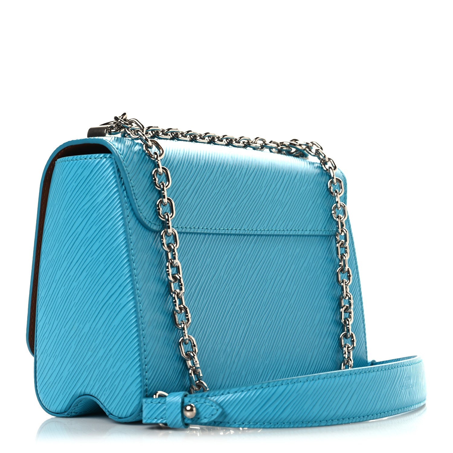 Louis Vuitton Epi Twist Shoulder Bag MM Turquoise 4 of 10