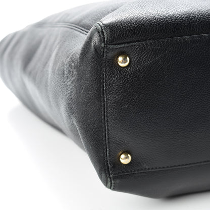 Chanel Calfskin Tall Cerf Tote Black 26 of 32