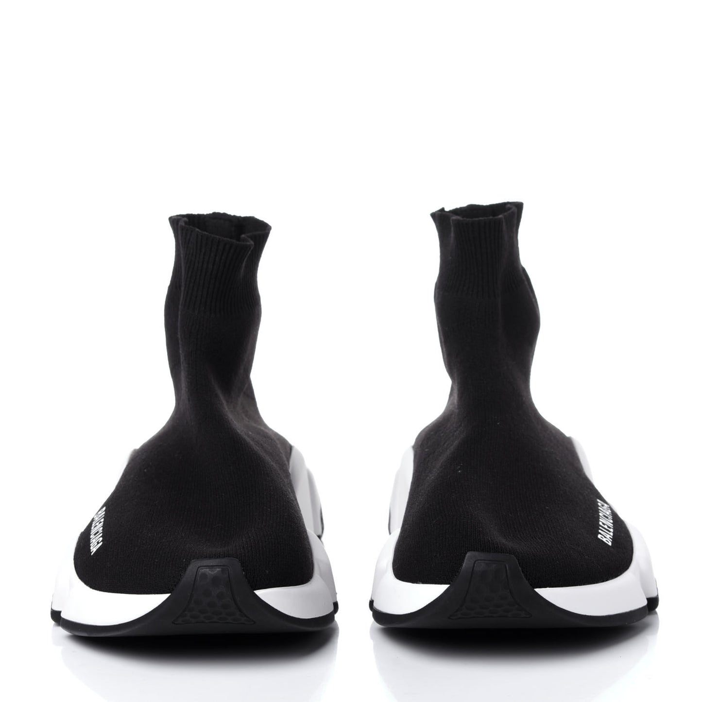 Neoprene Knit Womens Speed Sneakers 37 Black White