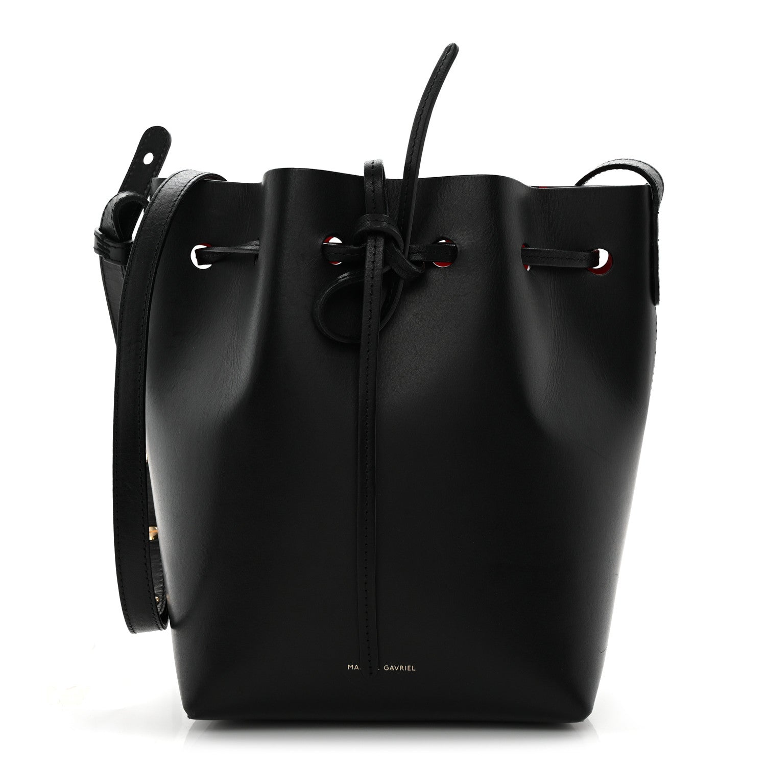 Mansur Gavriel Calfskin Mini Bucket Bag Black Flamma 1 of 13