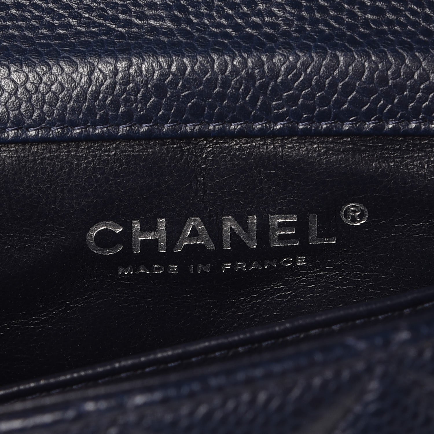 Chanel Caviar Quilted Extra Mini Flap Blue 6 of 7