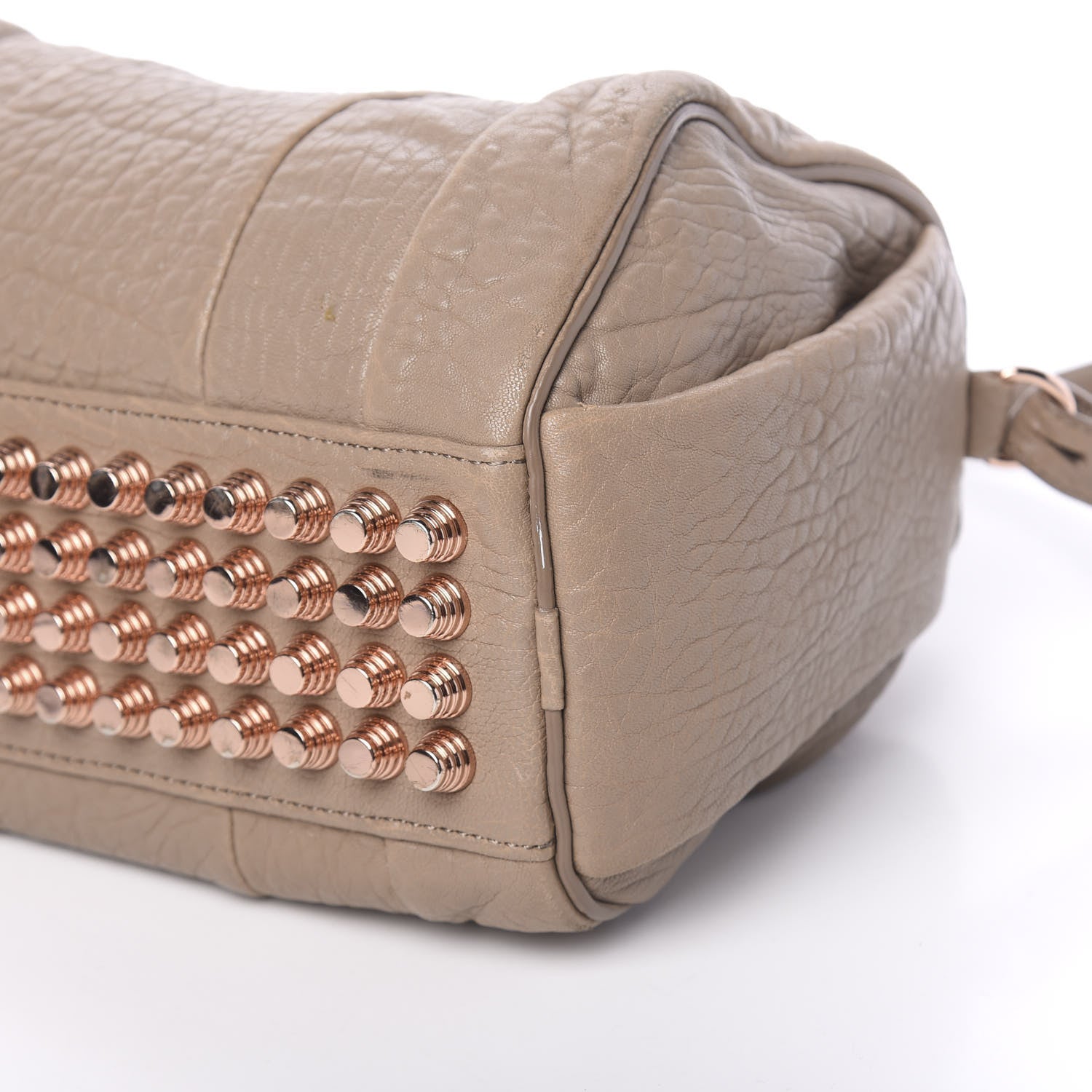 Alexander Wang Pebbled Lambskin Rockie Latte Rose Gold Hardware 10 of 14