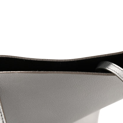 Saint Laurent Metallic Calfskin Large Shopping Tote Silver 12 of 21